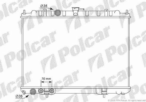 Polcar 2746083K - Radiatore, Raffreddamento motore autozon.pro