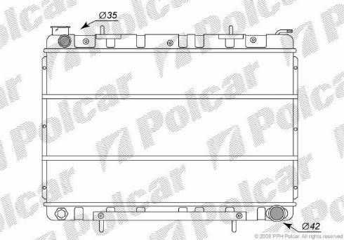 Polcar 275008-5 - Radiatore, Raffreddamento motore autozon.pro