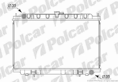 Polcar 2761083K - Radiatore, Raffreddamento motore autozon.pro