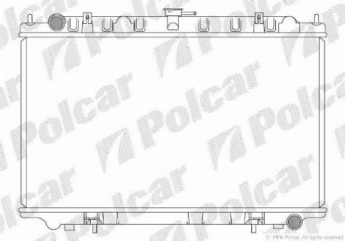 Polcar 276108-3 - Radiatore, Raffreddamento motore autozon.pro