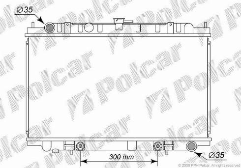 Polcar 276108-2 - Radiatore, Raffreddamento motore autozon.pro