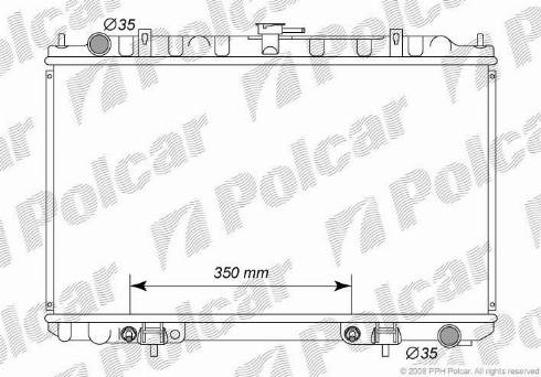 Polcar 276208-1 - Radiatore, Raffreddamento motore autozon.pro