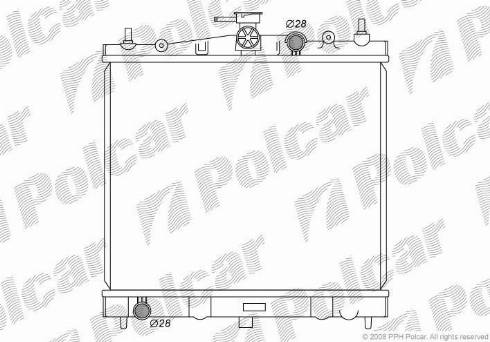 Polcar 2707084K - Radiatore, Raffreddamento motore autozon.pro