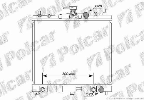 Polcar 2707083K - Radiatore, Raffreddamento motore autozon.pro