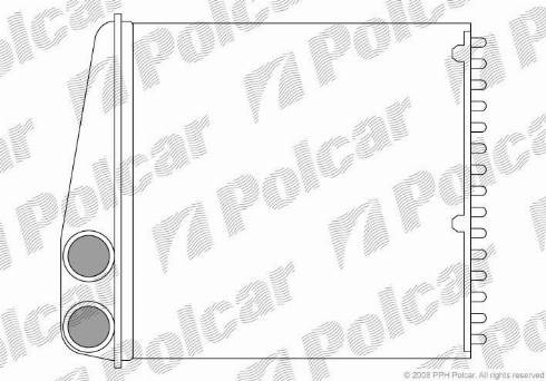 Polcar 2707N8-2 - Scambiatore calore, Riscaldamento abitacolo autozon.pro