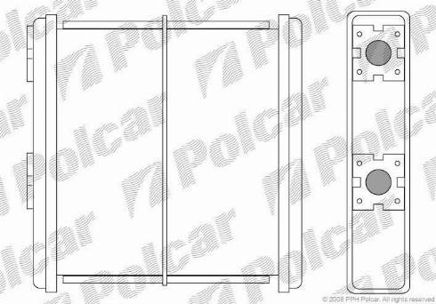 Polcar 2728N8-1 - Scambiatore calore, Riscaldamento abitacolo autozon.pro