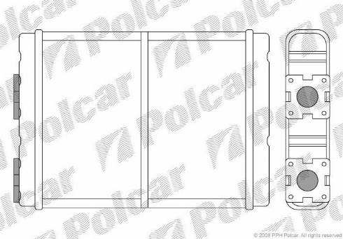 Polcar 2770N81X - Scambiatore calore, Riscaldamento abitacolo autozon.pro