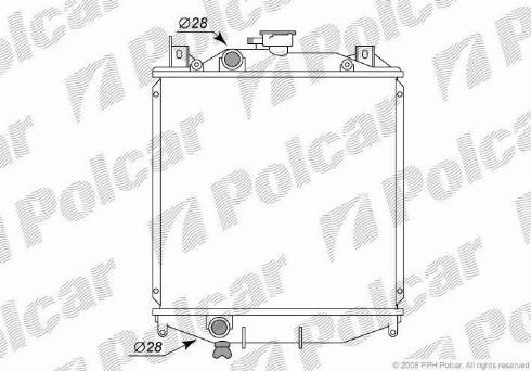 Polcar 7402081K - Radiatore, Raffreddamento motore autozon.pro