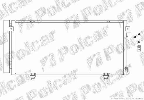 Polcar 7242K8C1 - Condensatore, Climatizzatore autozon.pro