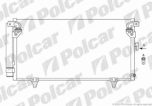 Polcar 7208K8C1 - Condensatore, Climatizzatore autozon.pro