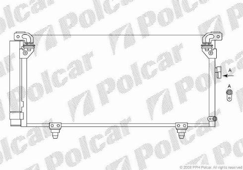 Polcar 7208K8C2 - Condensatore, Climatizzatore autozon.pro