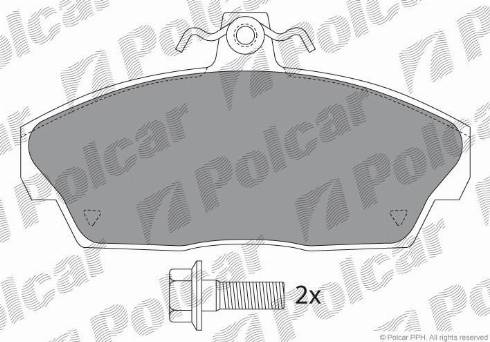 Polcar IE141232-701 - Kit pastiglie freno, Freno a disco autozon.pro