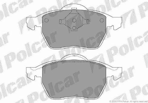 Polcar IE181138 - Kit pastiglie freno, Freno a disco autozon.pro