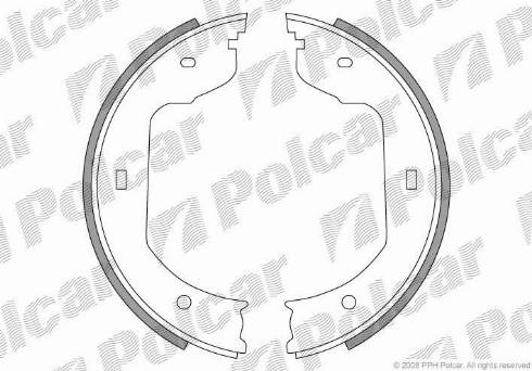 Polcar LS1920 - Kit ganasce, Freno stazionamento autozon.pro