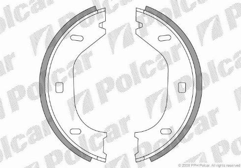 Polcar LS1370 - Kit ganasce, Freno stazionamento autozon.pro