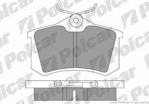 Polcar S70-1001 - Kit pastiglie freno, Freno a disco autozon.pro