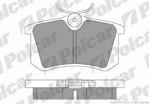 Polcar S70-1003 - Kit pastiglie freno, Freno a disco autozon.pro