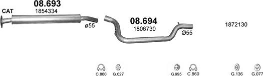 Polmo POLMO99969 - Impianto gas scarico autozon.pro