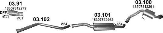 Polmo POLMO99928 - Impianto gas scarico autozon.pro