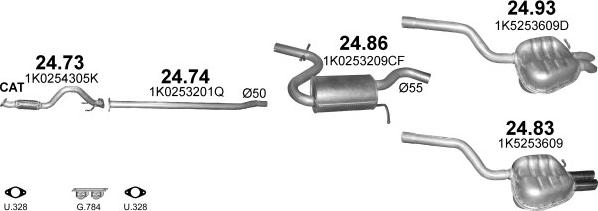 Polmo POLMO99698 - Impianto gas scarico autozon.pro