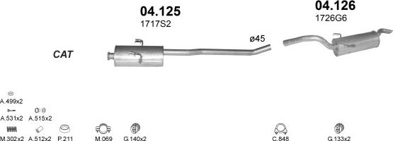 Polmo POLMO00481 - Impianto gas scarico autozon.pro