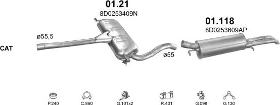 Polmo POLMO00005 - Impianto gas scarico autozon.pro