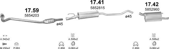 Polmo POLMO00793 - Impianto gas scarico autozon.pro