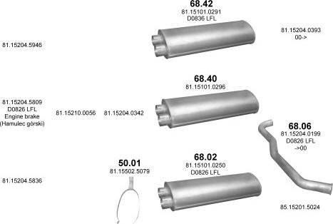 Polmo POLMO01053 - Impianto gas scarico autozon.pro