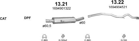 Polmo POLMO01024 - Impianto gas scarico autozon.pro