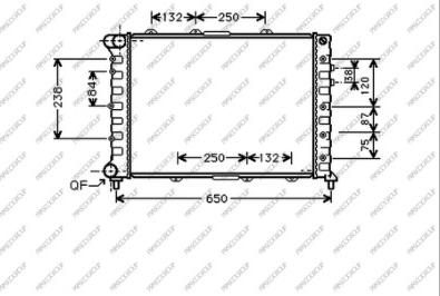 Prasco AA080R002 - Radiatore, Raffreddamento motore autozon.pro