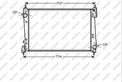 Prasco AA210R002 - Radiatore, Raffreddamento motore autozon.pro