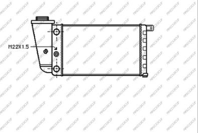 Prasco AB017R002 - Radiatore, Raffreddamento motore autozon.pro