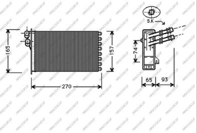 Prasco AD016H004 - Scambiatore calore, Riscaldamento abitacolo autozon.pro