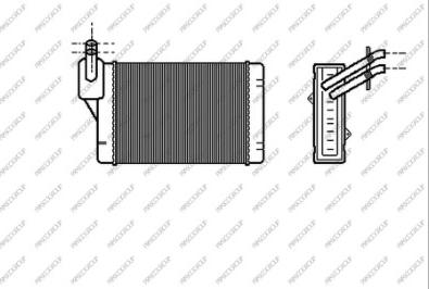 Prasco AD016H003 - Scambiatore calore, Riscaldamento abitacolo autozon.pro