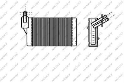 Prasco AD016H002 - Scambiatore calore, Riscaldamento abitacolo autozon.pro