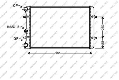 Prasco AD016R001 - Radiatore, Raffreddamento motore autozon.pro