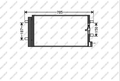 Prasco AD025C001 - Condensatore, Climatizzatore autozon.pro