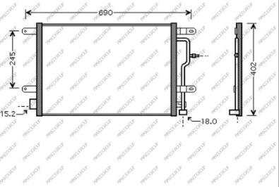 Prasco AD020C003 - Condensatore, Climatizzatore autozon.pro