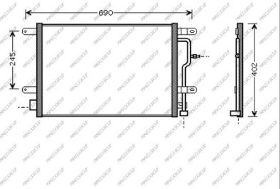 Prasco AD020C002 - Condensatore, Climatizzatore autozon.pro