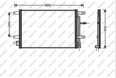 Prasco AD022C001 - Condensatore, Climatizzatore autozon.pro