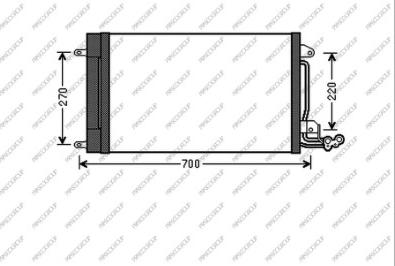 Prasco AD120C001 - Condensatore, Climatizzatore autozon.pro