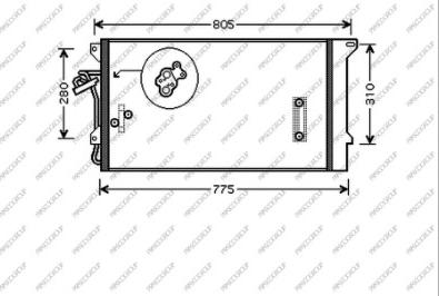 Prasco AD830C001 - Condensatore, Climatizzatore autozon.pro