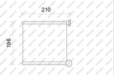 Prasco AD324H001 - Scambiatore calore, Riscaldamento abitacolo autozon.pro