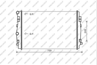 Prasco AD324R004 - Radiatore, Raffreddamento motore autozon.pro