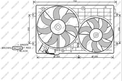 Prasco AD320F002 - Ventola, Raffreddamento motore autozon.pro