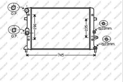 Prasco AD322R013 - Radiatore, Raffreddamento motore autozon.pro