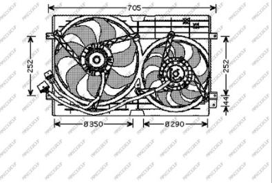 Prasco AD200F002 - Ventola, Raffreddamento motore autozon.pro