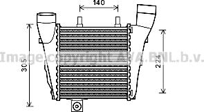 Prasco AI4321 - Intercooler autozon.pro