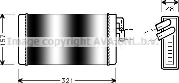 Prasco AI6052 - Scambiatore calore, Riscaldamento abitacolo autozon.pro