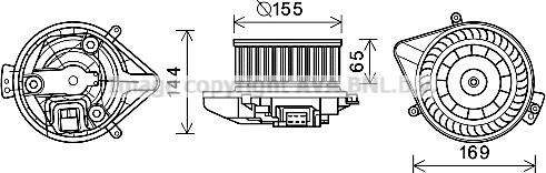 Prasco AI8371 - Elettromotore, Ventilatore abitacolo autozon.pro